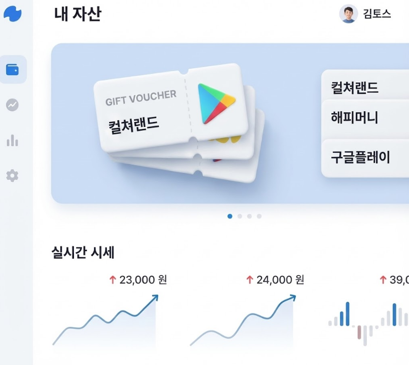 한국형 핀테크 분석 패널 + 상품권 묶음 (Toss 스타일)