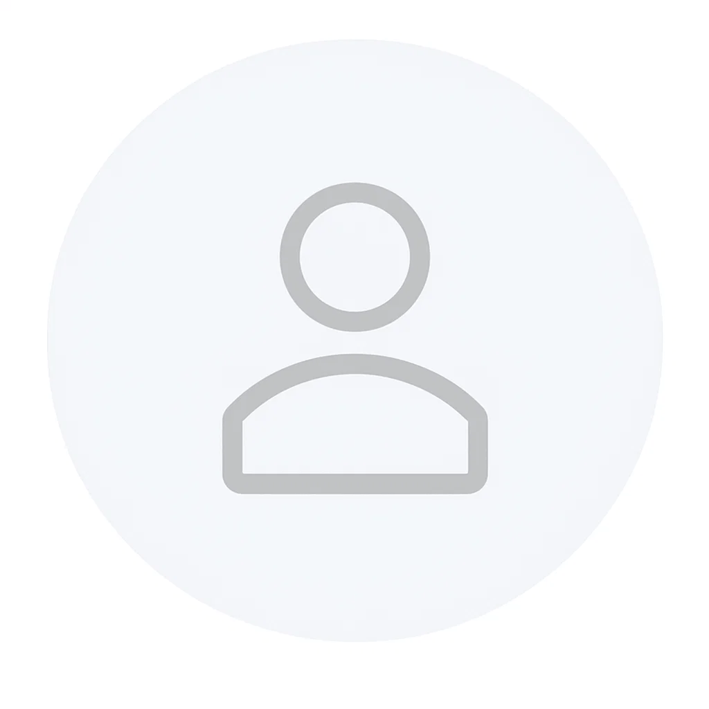 기본 사용자 프로필을 나타내는 회색 아이콘 이미지